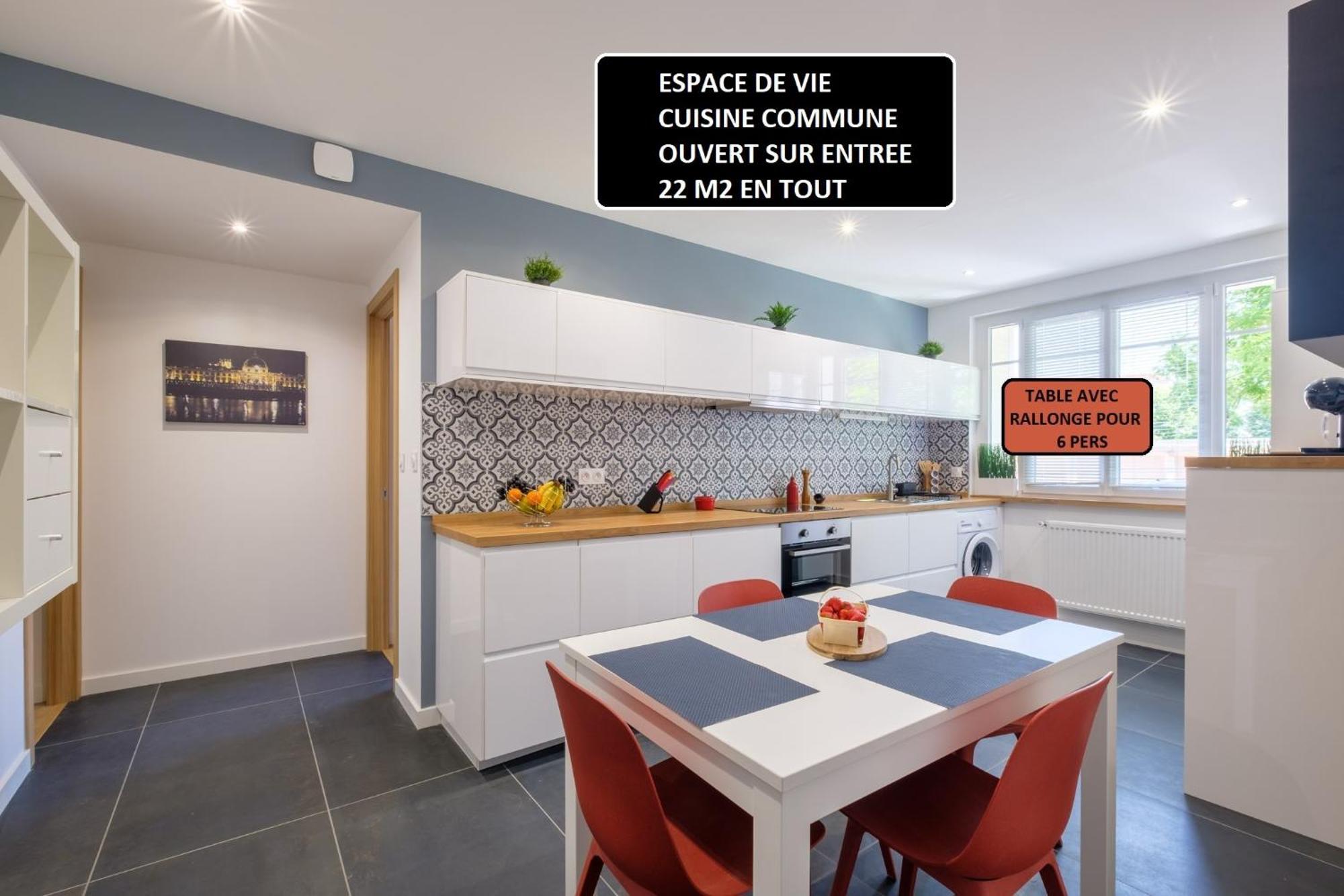 Appart 3 Suites-Chaque Suite Avec Sdo Wc Privatifs - Cuisine Commune ตาสแซ็ง-ลา-เดอมี-ลูน ภายนอก รูปภาพ